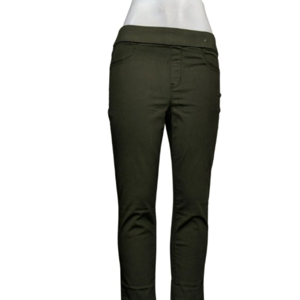 Gloria Vanderbilt Women's Jeans High Rise Skinny Ankle (6, Green)